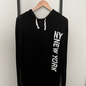 Butter Soft NY Long Sleeve Hooded Shirt